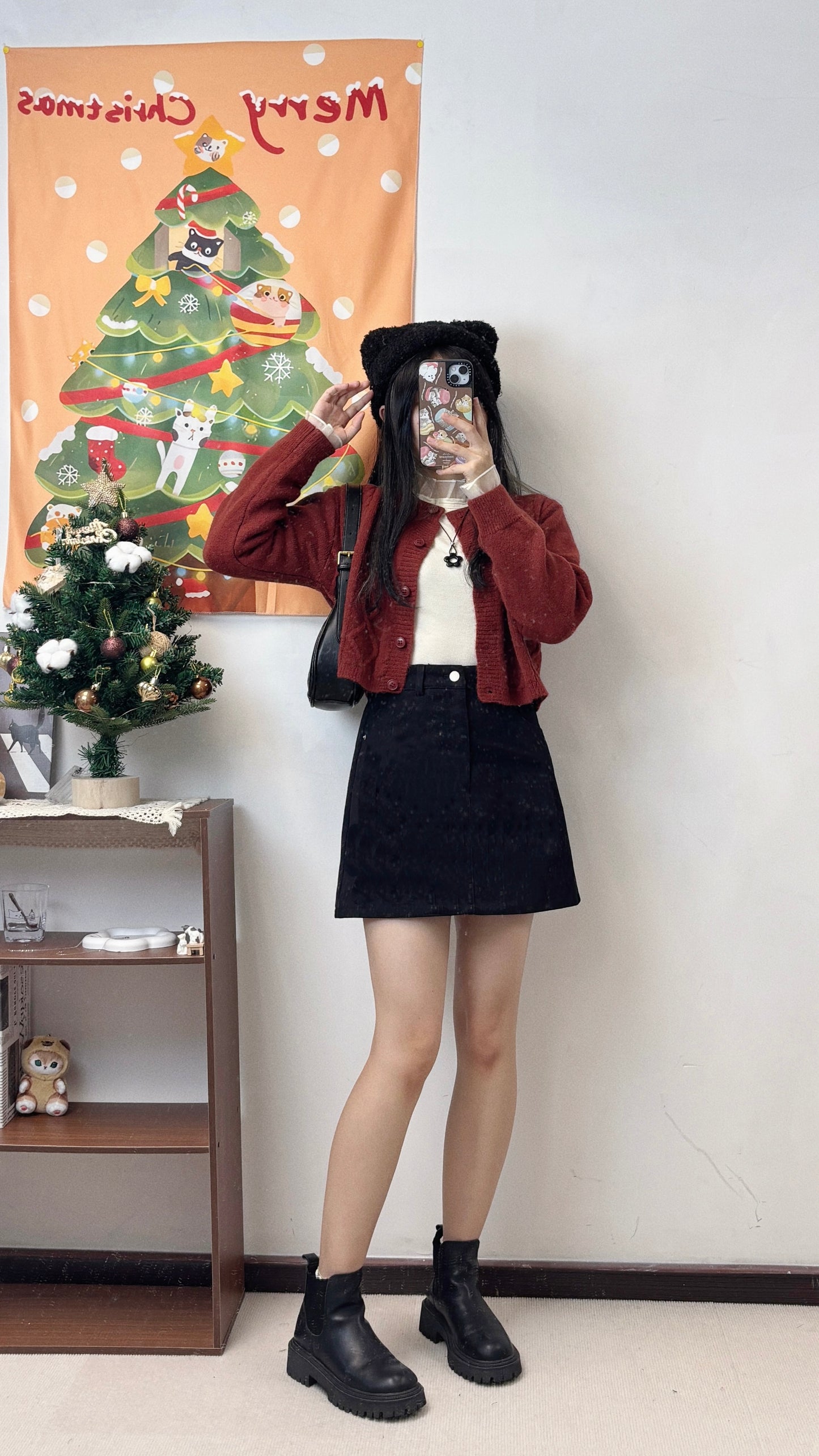 挺身舒服lace邊針織打底 T00057