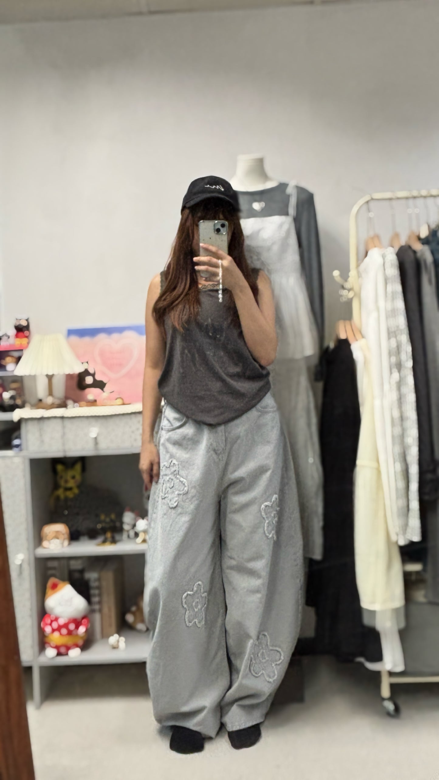 lace邊貓貓背心 T00121
