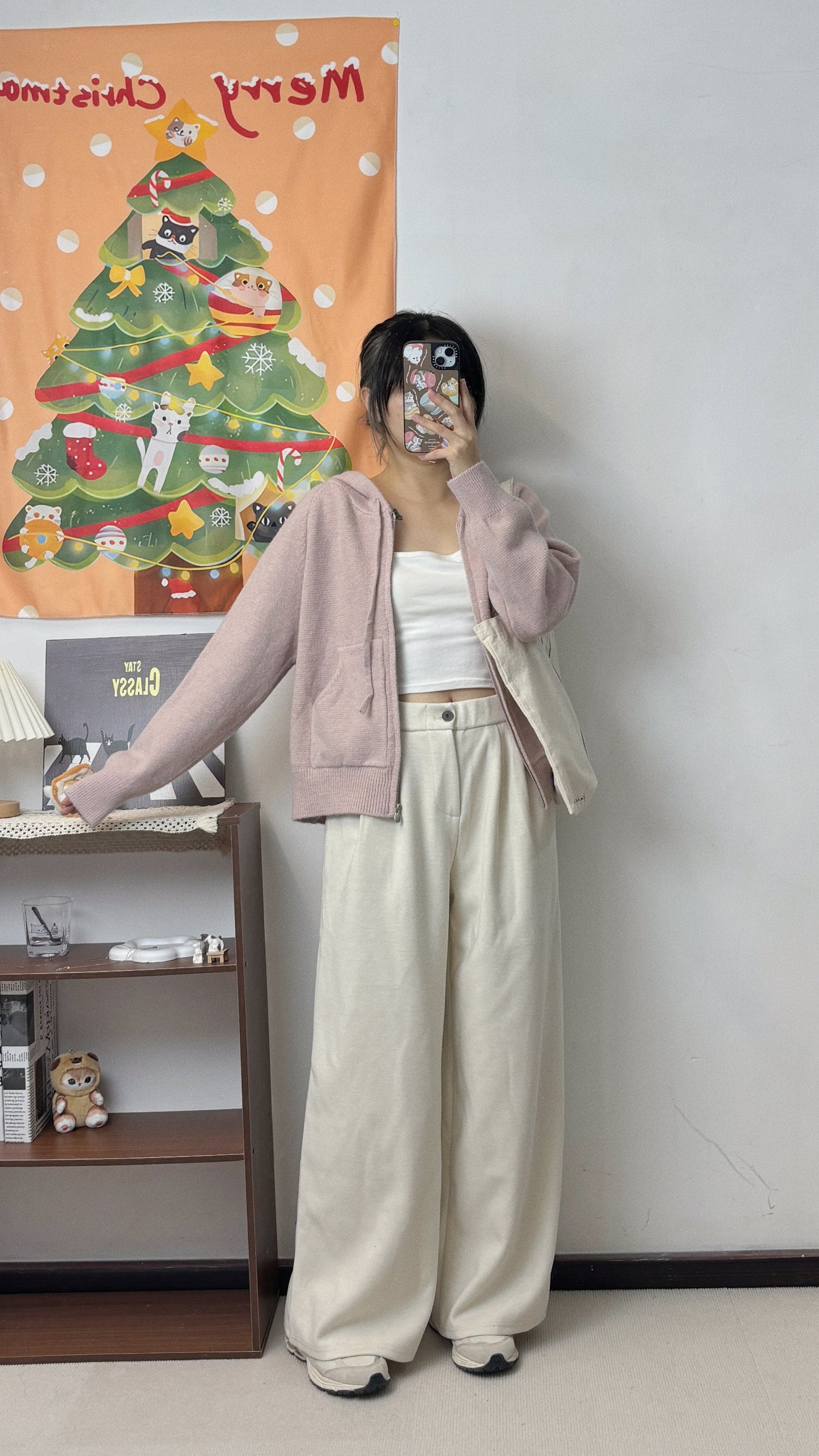 加厚闊腿休閒褲(冇絨毛!) S00038