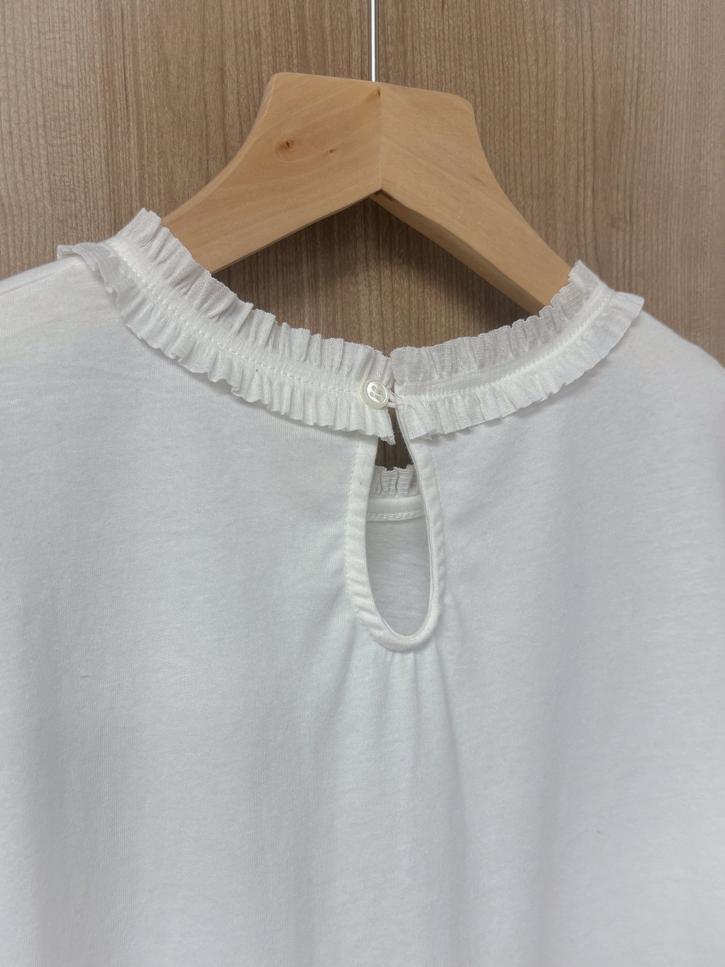 木耳邊棉質TOP T00237