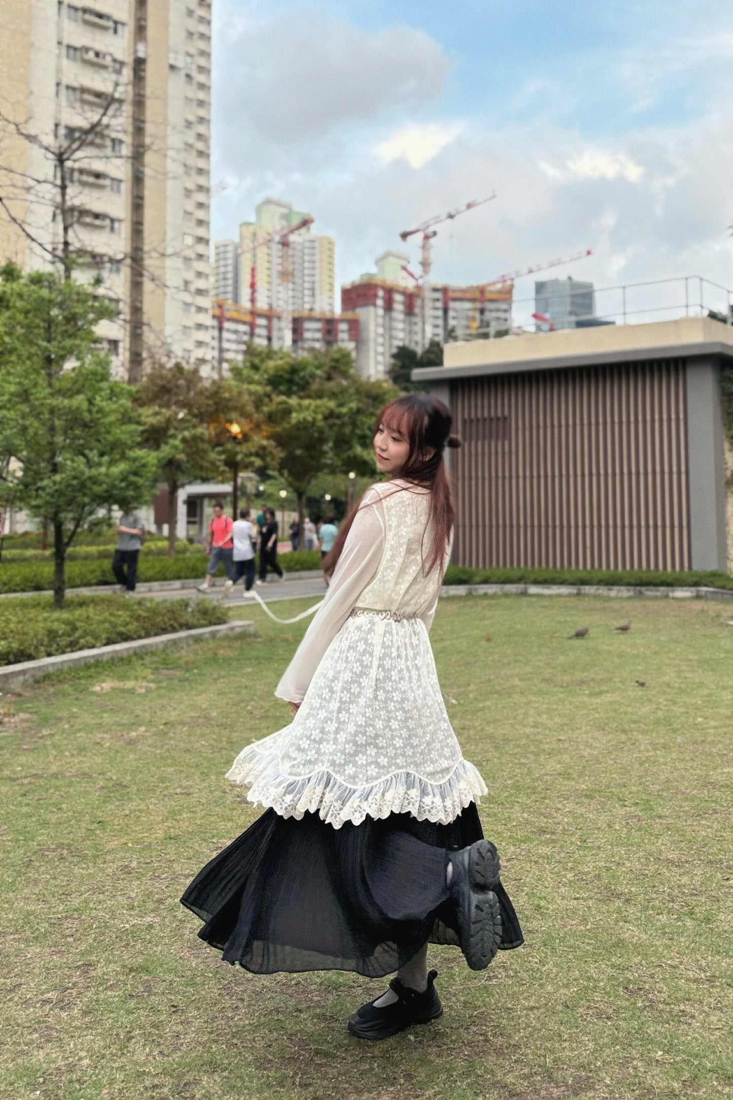 立體花花腰鍊