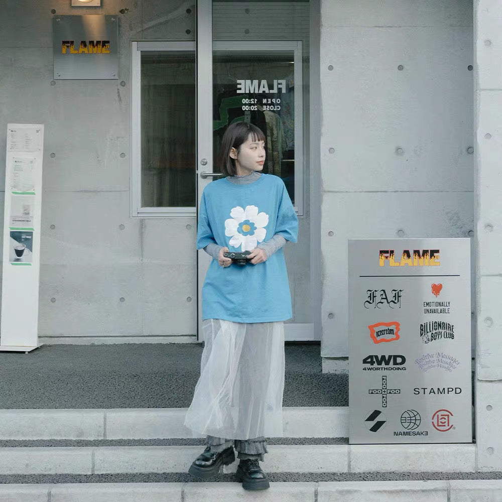 Oversize花花T T00088