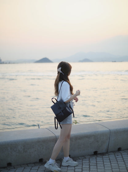 韓國柔軟皮背囊