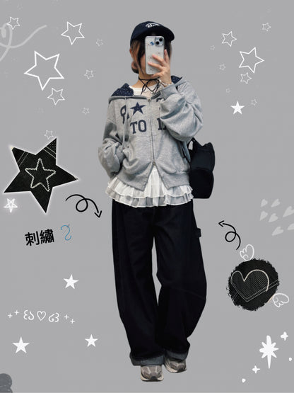 星星拼貼外套