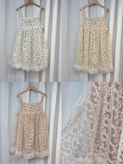 刺繡滿天星側開外搭