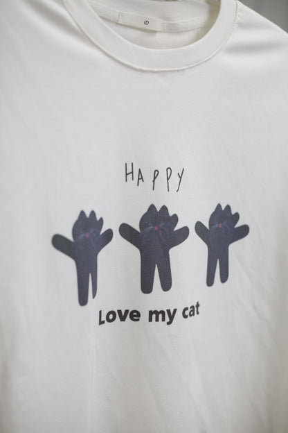 T00002 happy cat 貓貓T