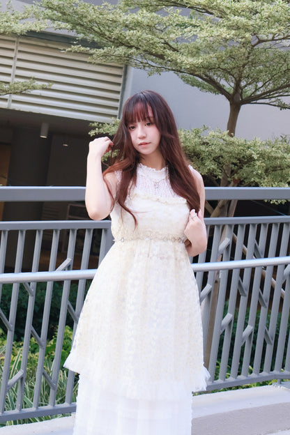 刺繡滿天星側開外搭