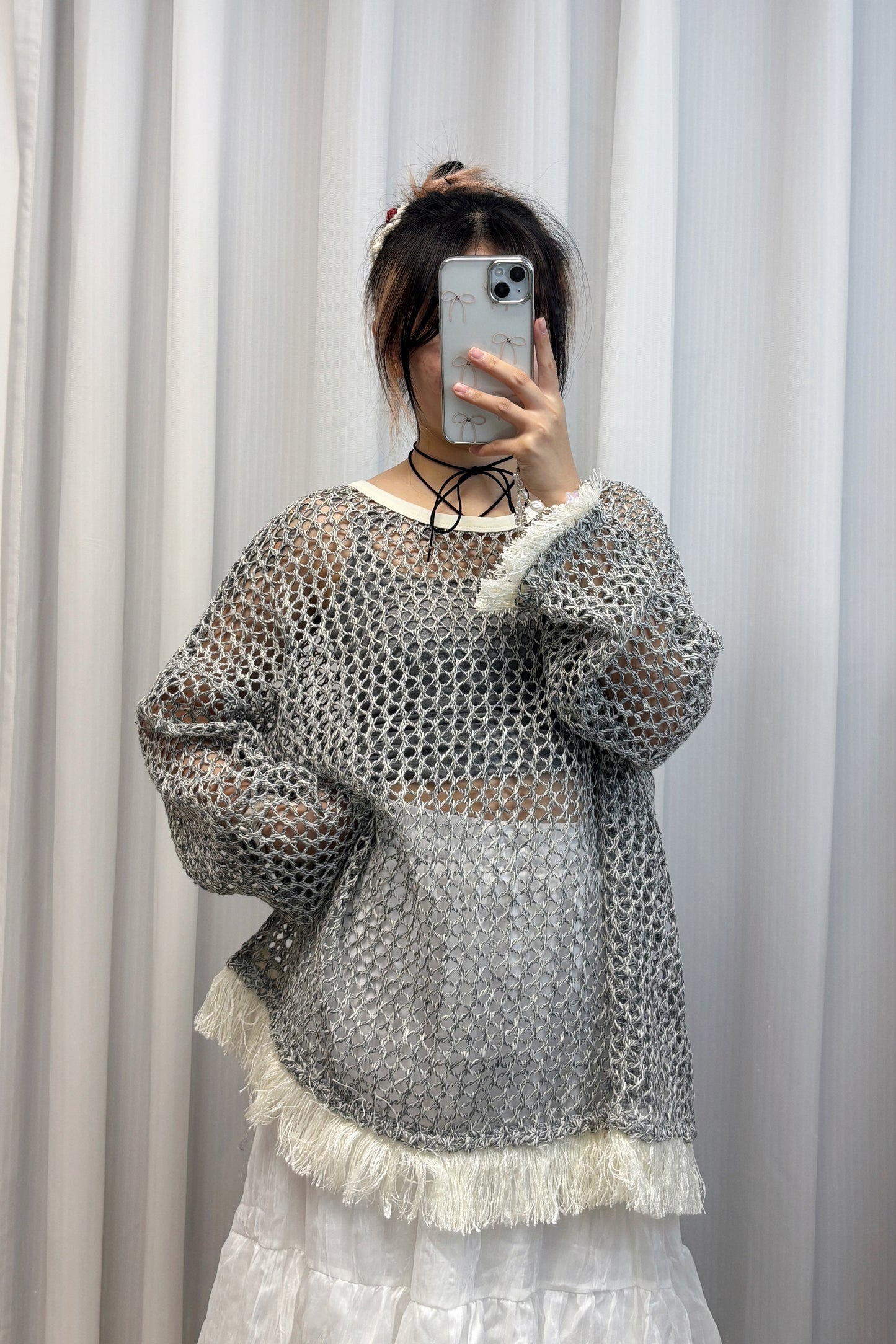 洞洞流蘇TOP T00207
