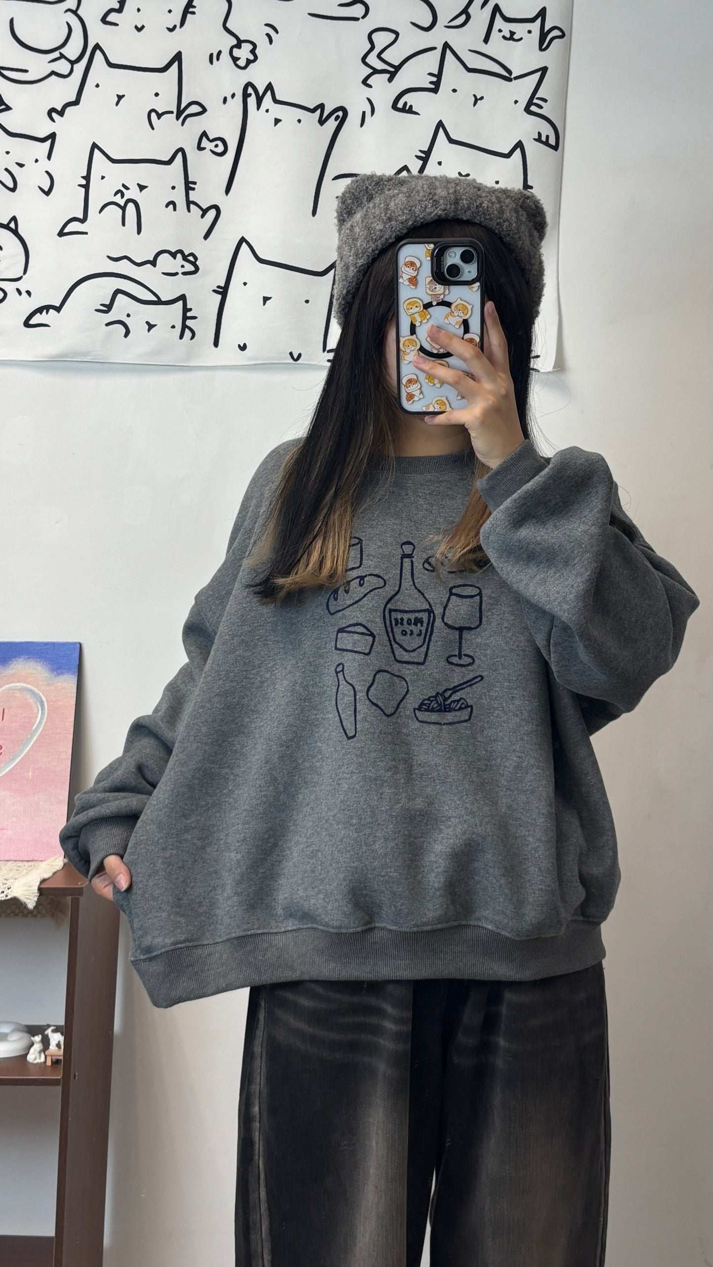 卡通衛衣（薄親膚絨毛）T00065