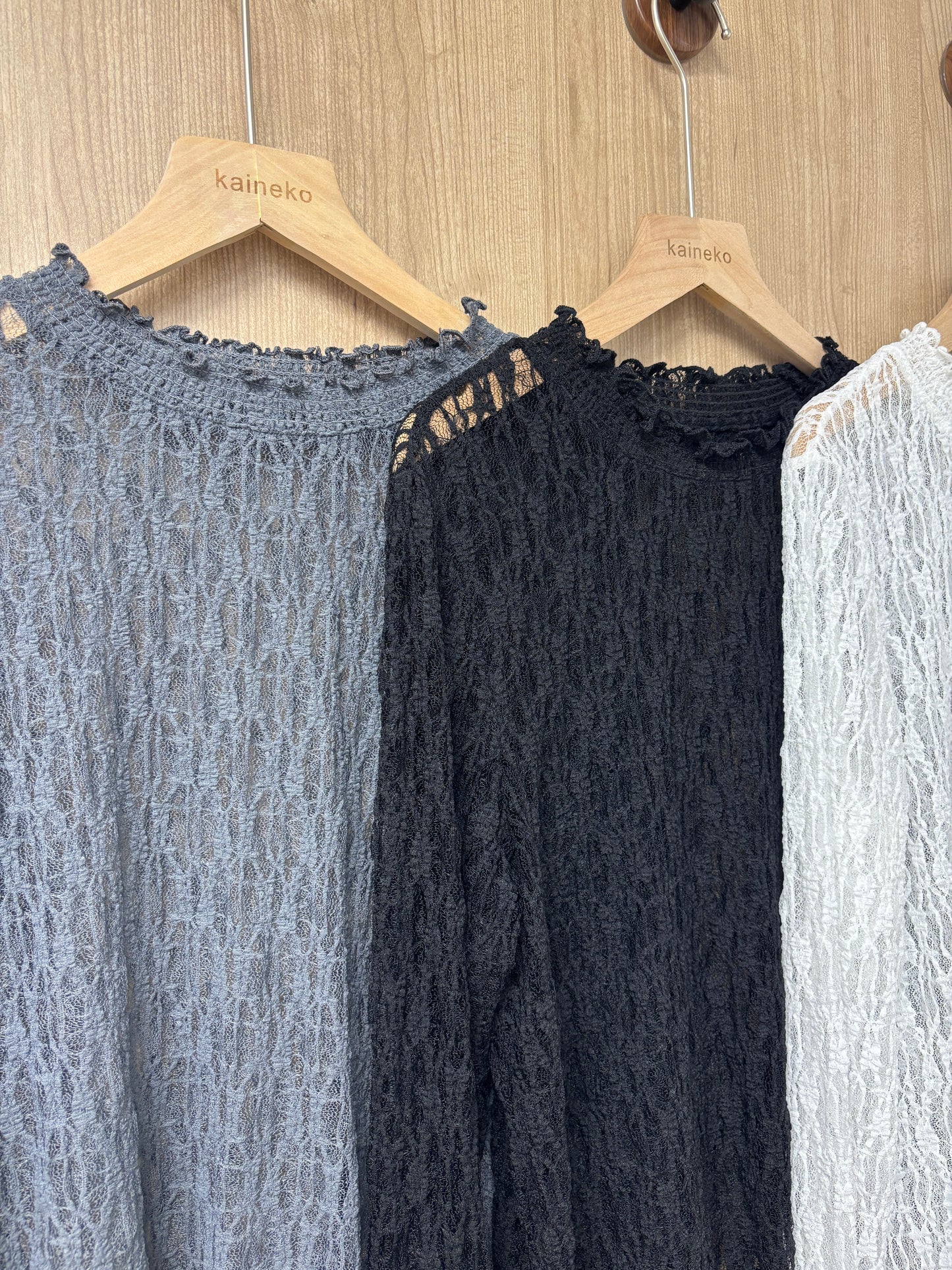 彈性親膚lace top T00209