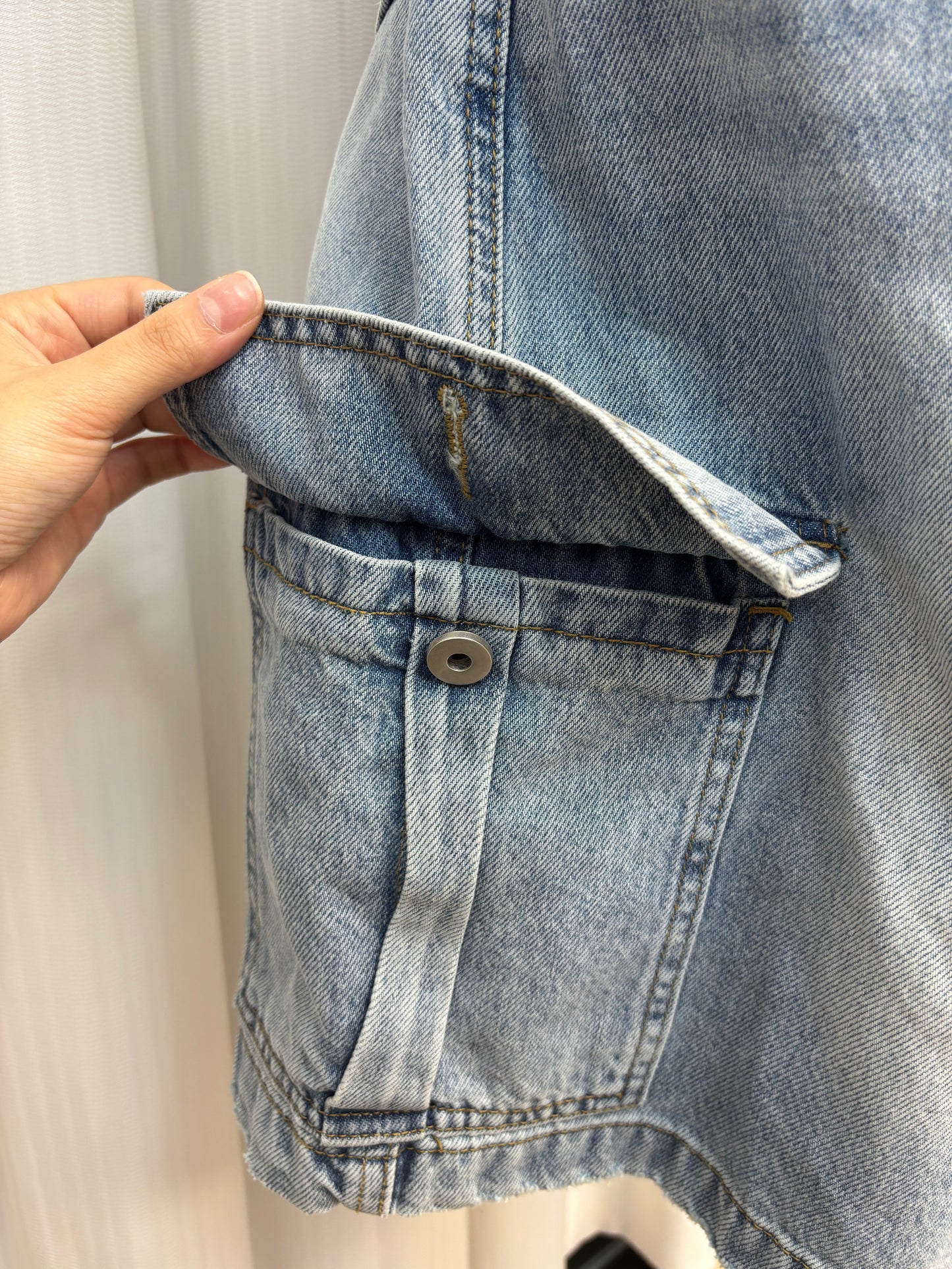 牛仔中褲 S00189