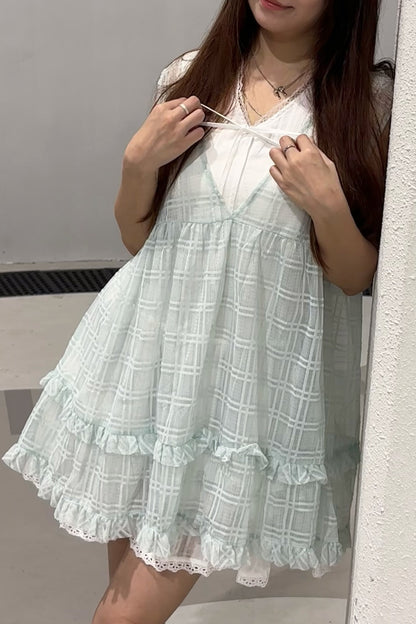 方塊背心set裝