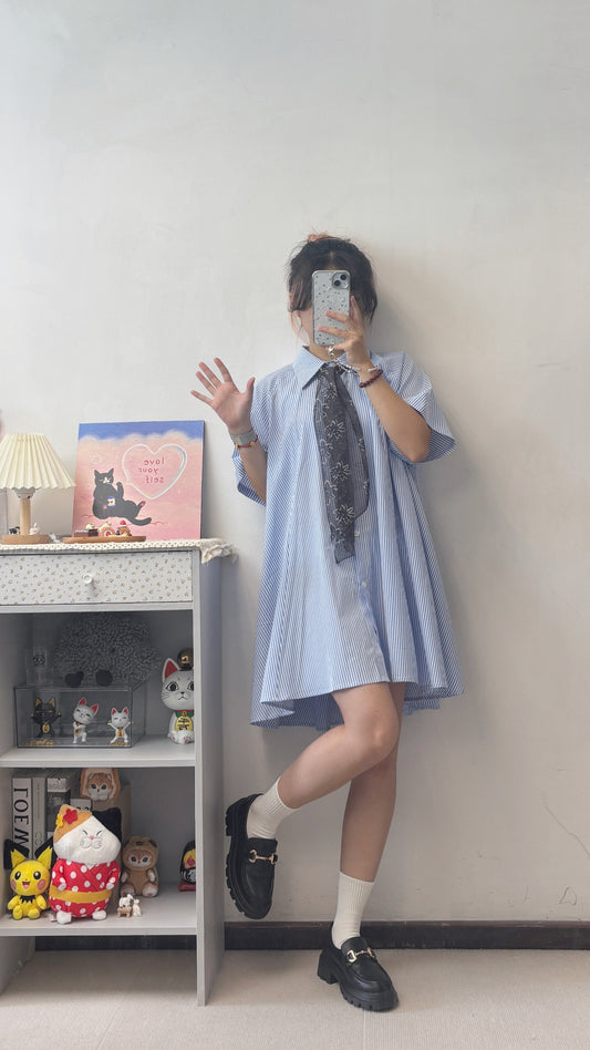 over size恤衫裙 T00135