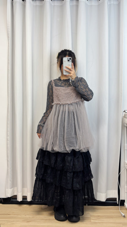 彈性親膚lace top T00209