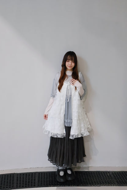 霧感薄透Ruffle TOP T00132