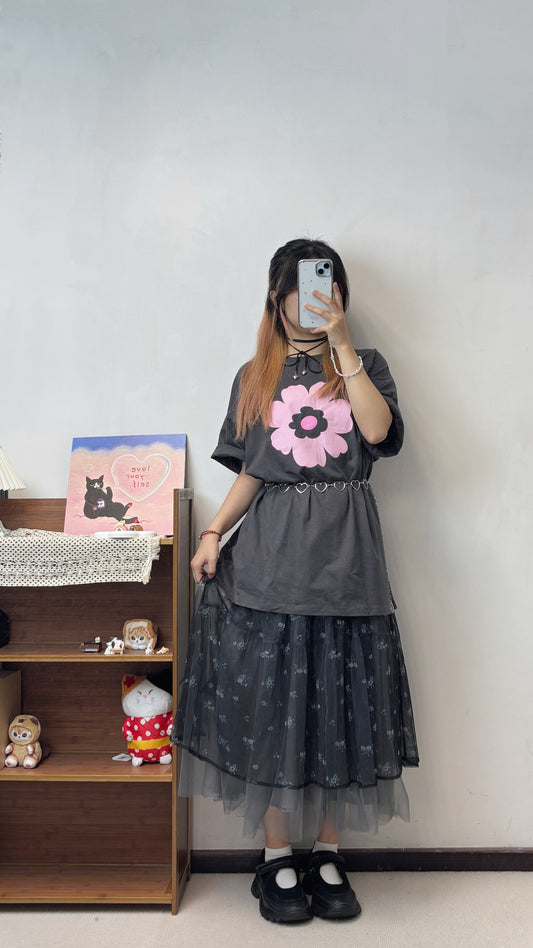 Oversize花花T T00088