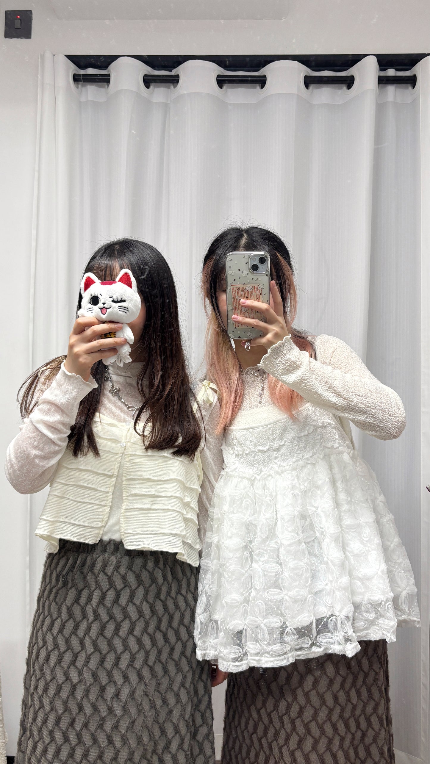 細暗花laceTop T00170