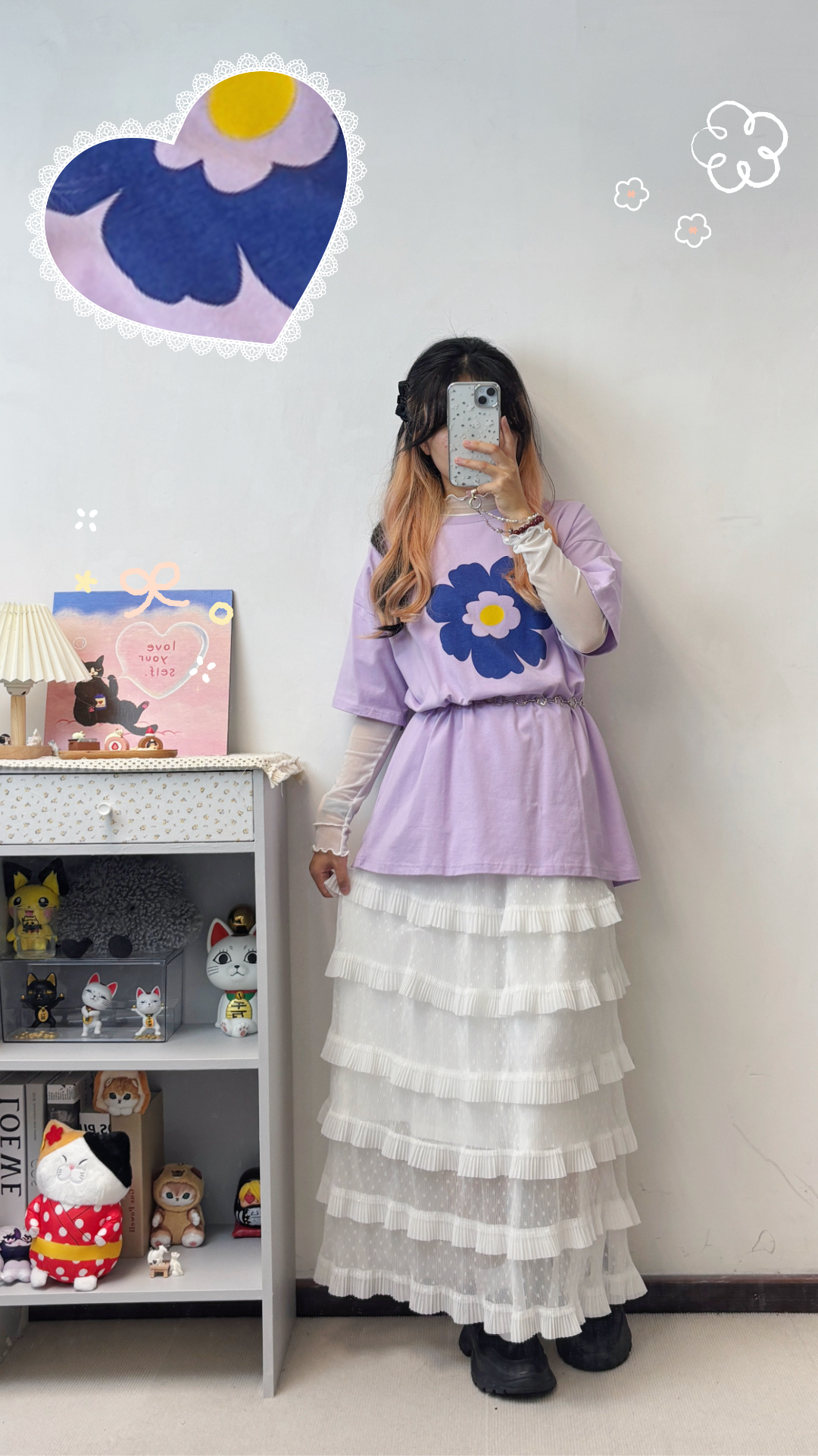 Oversize花花T T00088