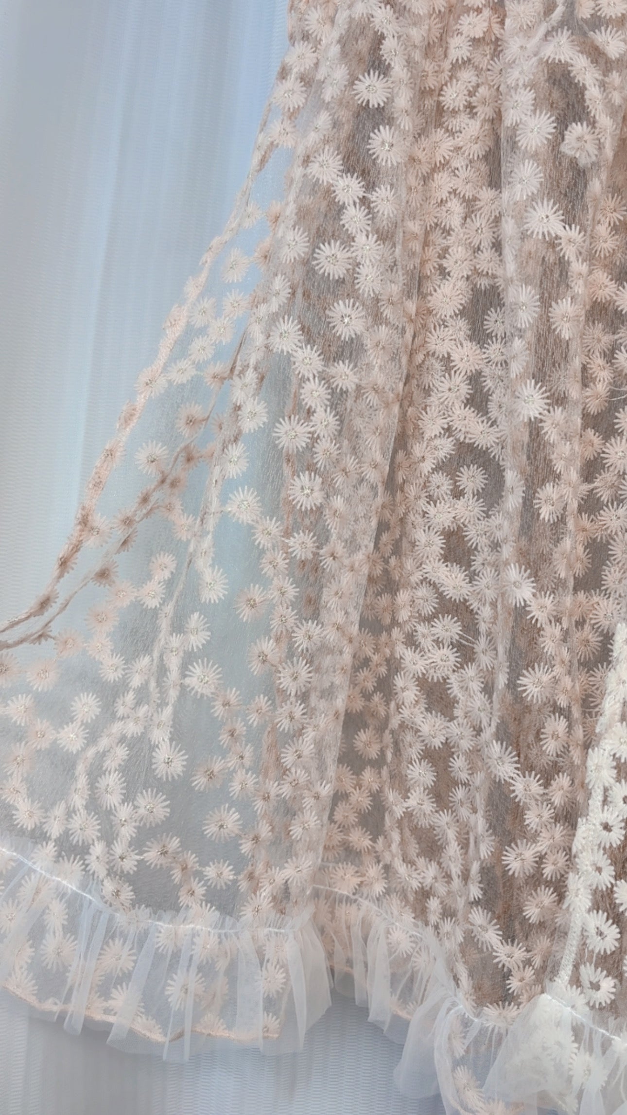 刺繡滿天星側開外搭