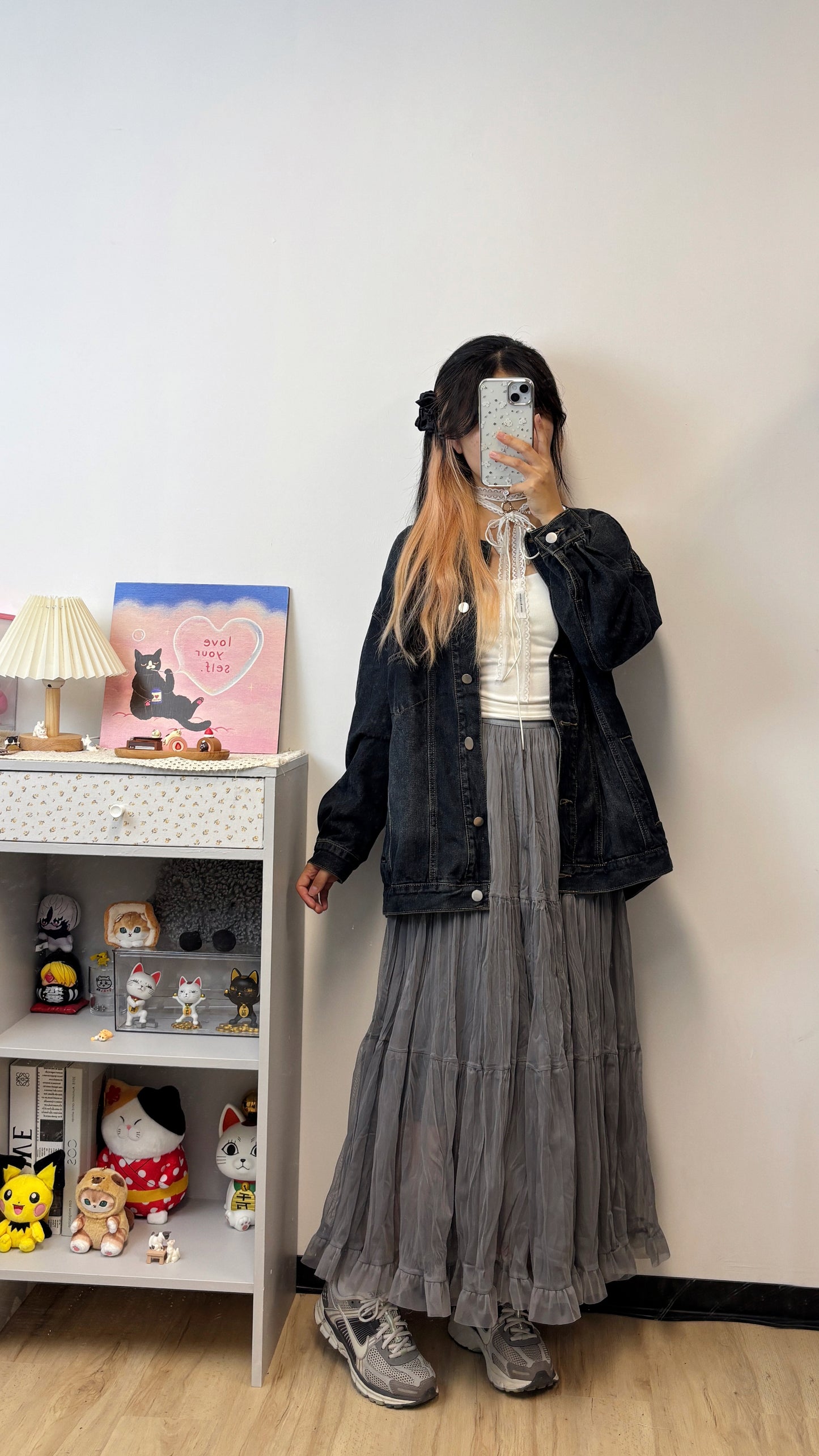 over size牛仔外套 C00035