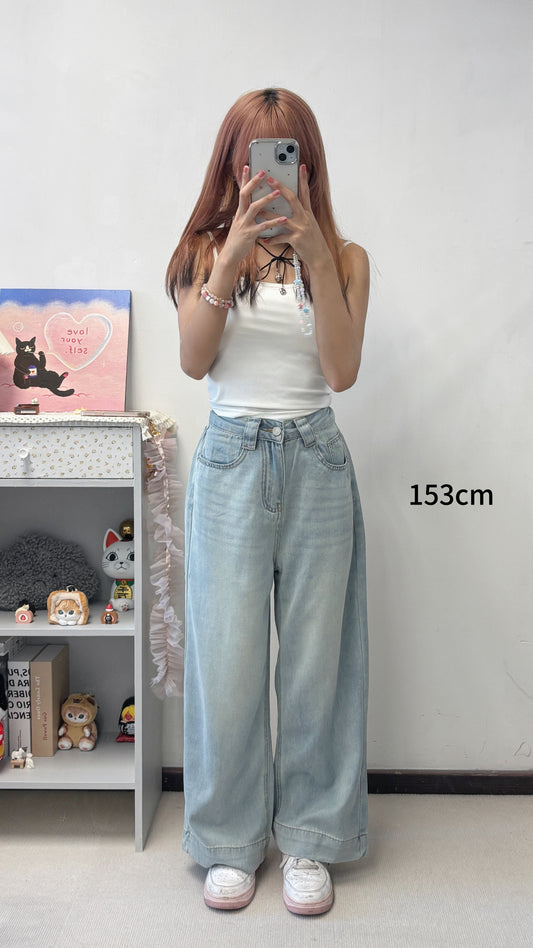 小個子軟熟直筒牛仔褲 —160cm以下 小個子必備 S00067