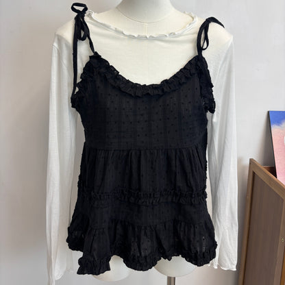 bb棉綁帶上衣 T00084