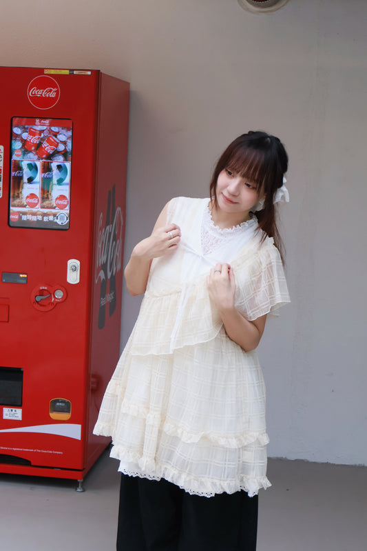 方塊背心set裝