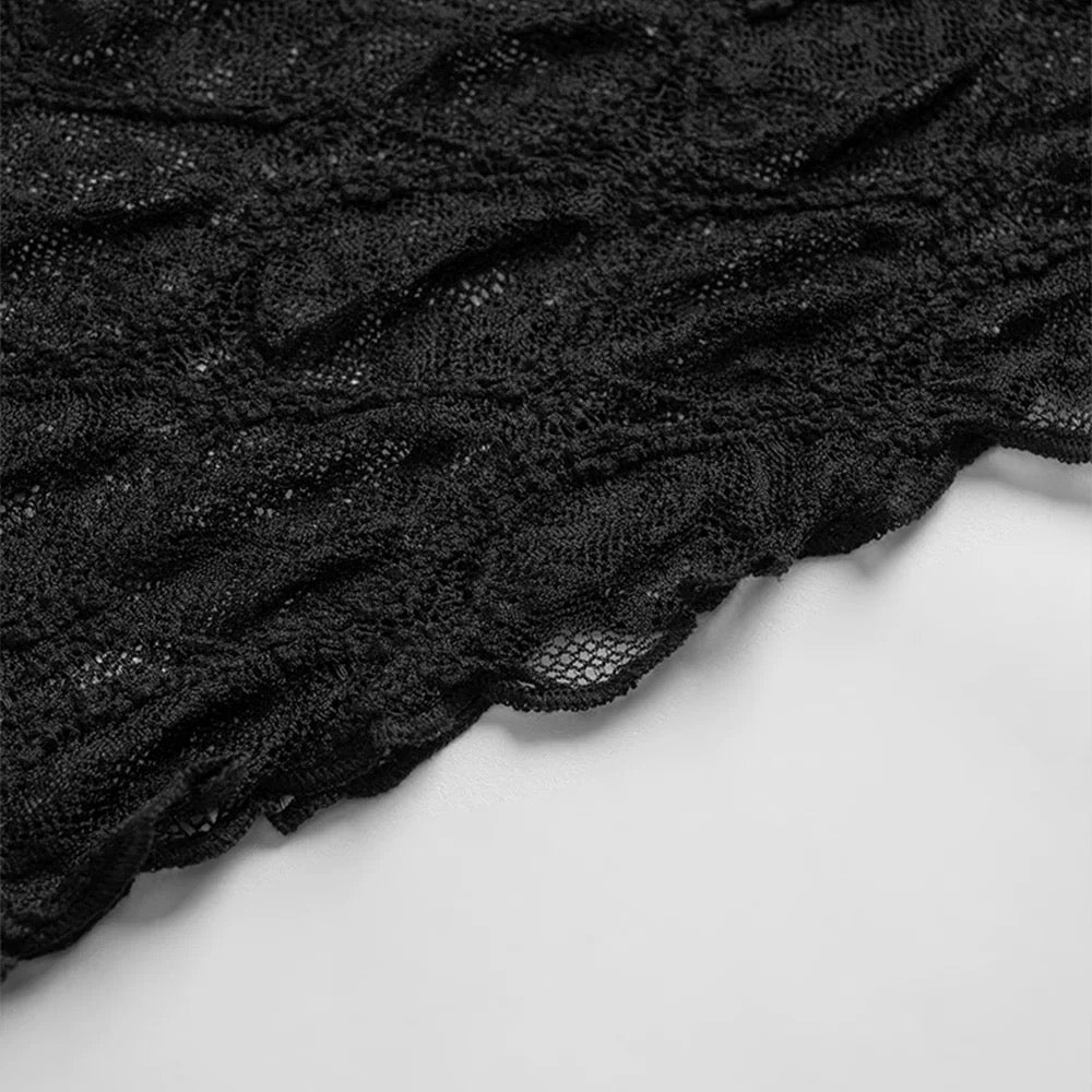 格紋lace打底 T00137