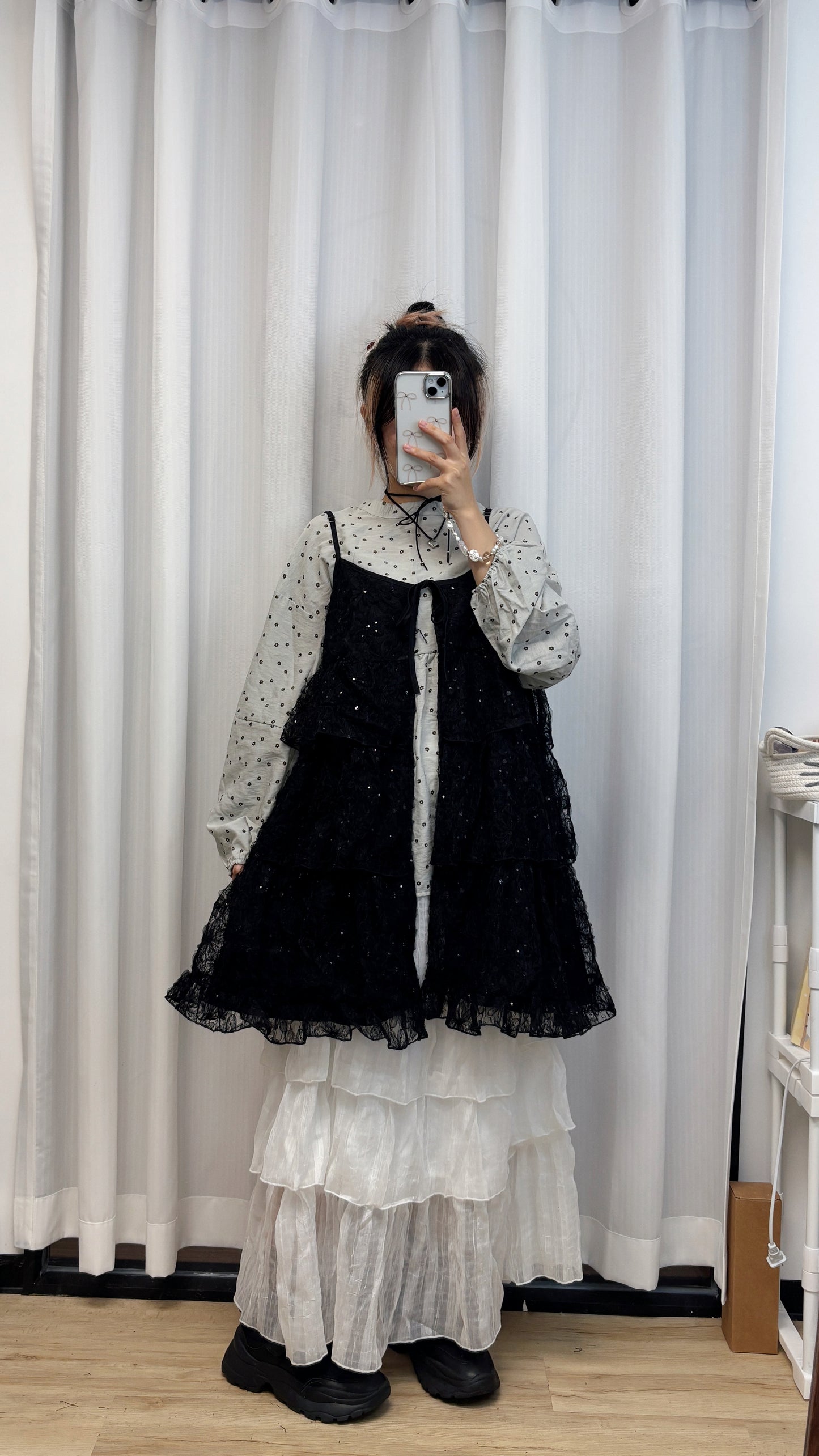 碎花泡泡袖TOP T00194