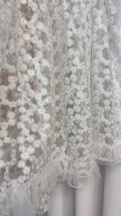 刺繡滿天星側開外搭