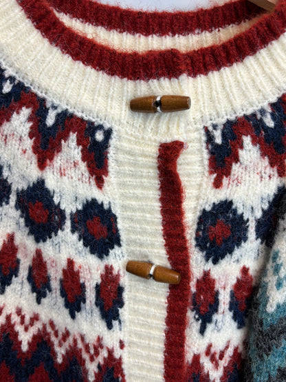 聖誕限定系列-牛角扣針織外套 C00016