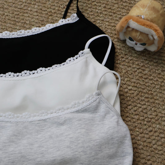 花邊Bra top（棉質 胸墊軟綿綿超舒服