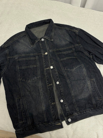 over size牛仔外套 C00035