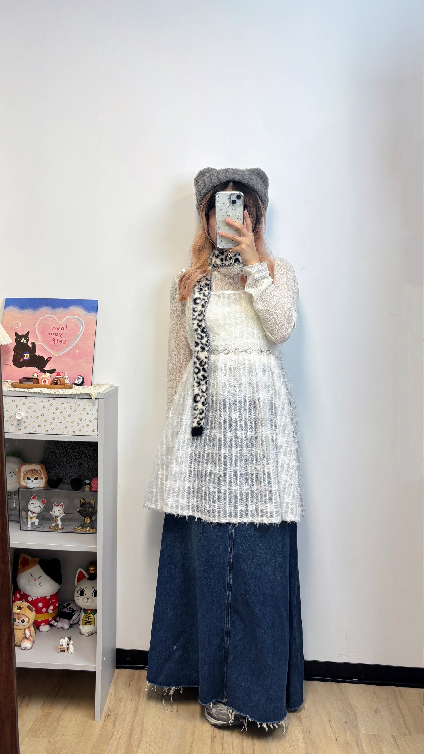細暗花laceTop T00170