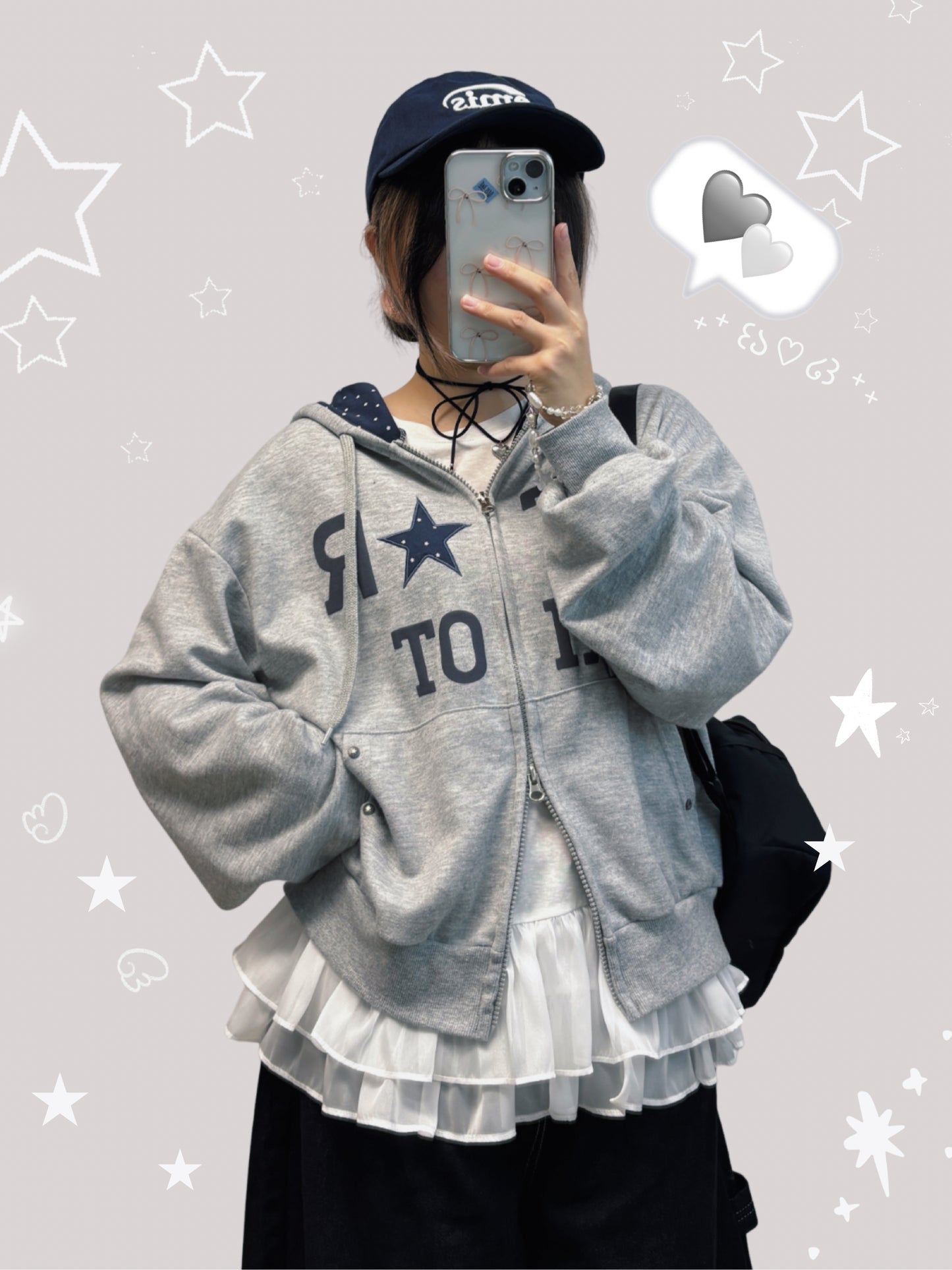 星星拼貼外套