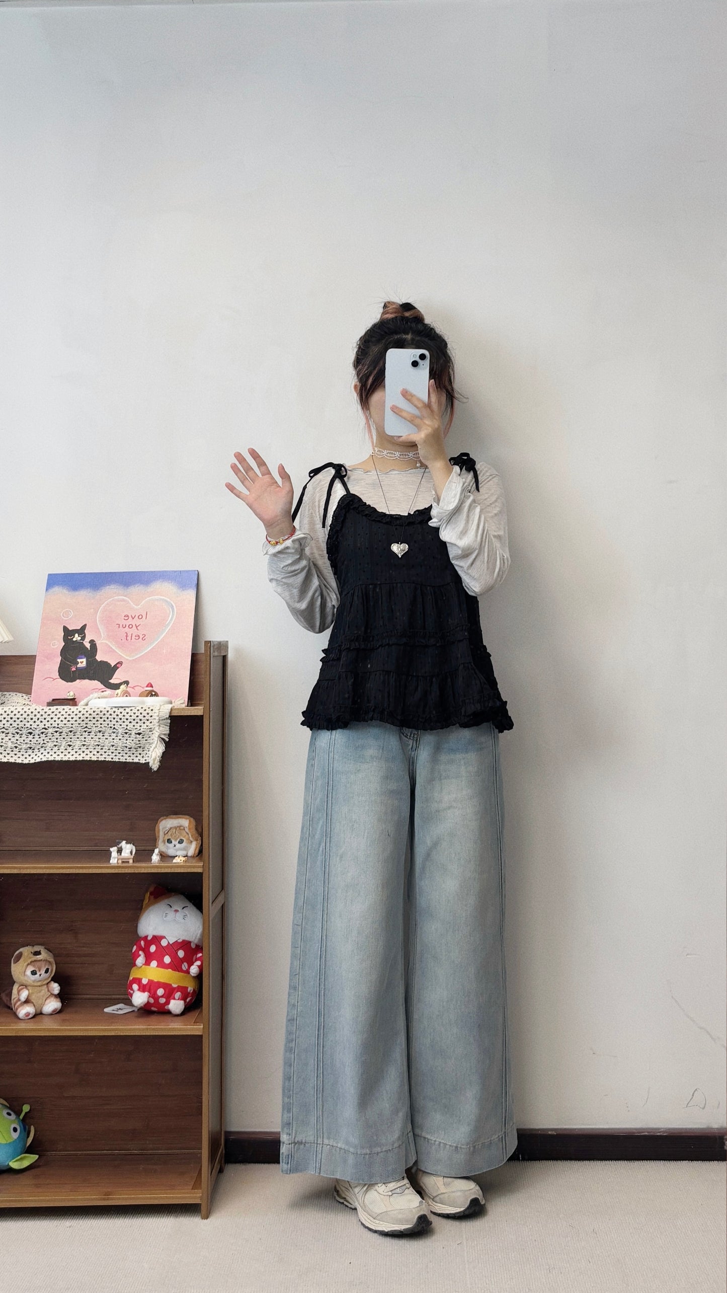 bb棉綁帶上衣 T00084