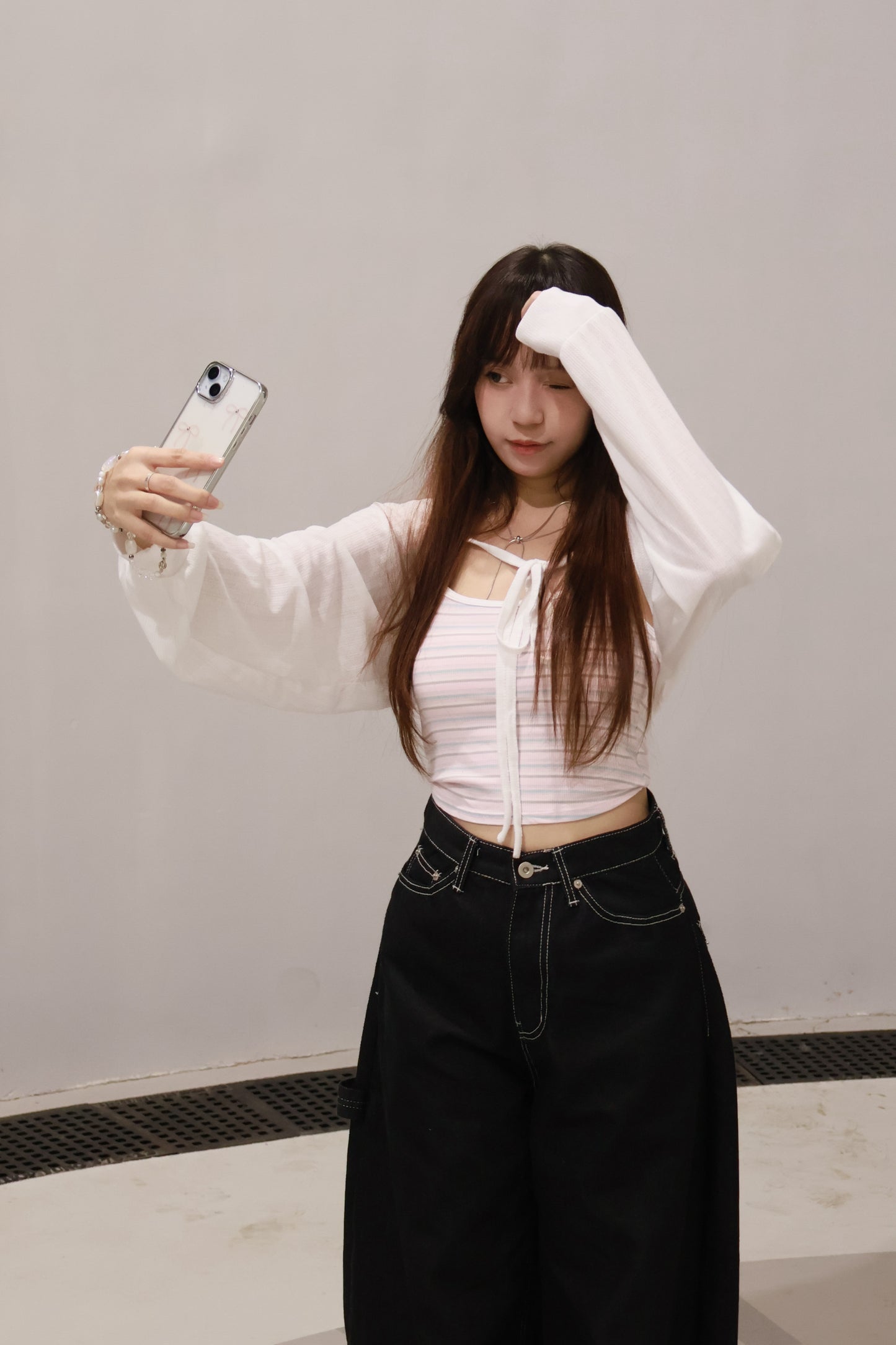 夏日撞色條紋bratop