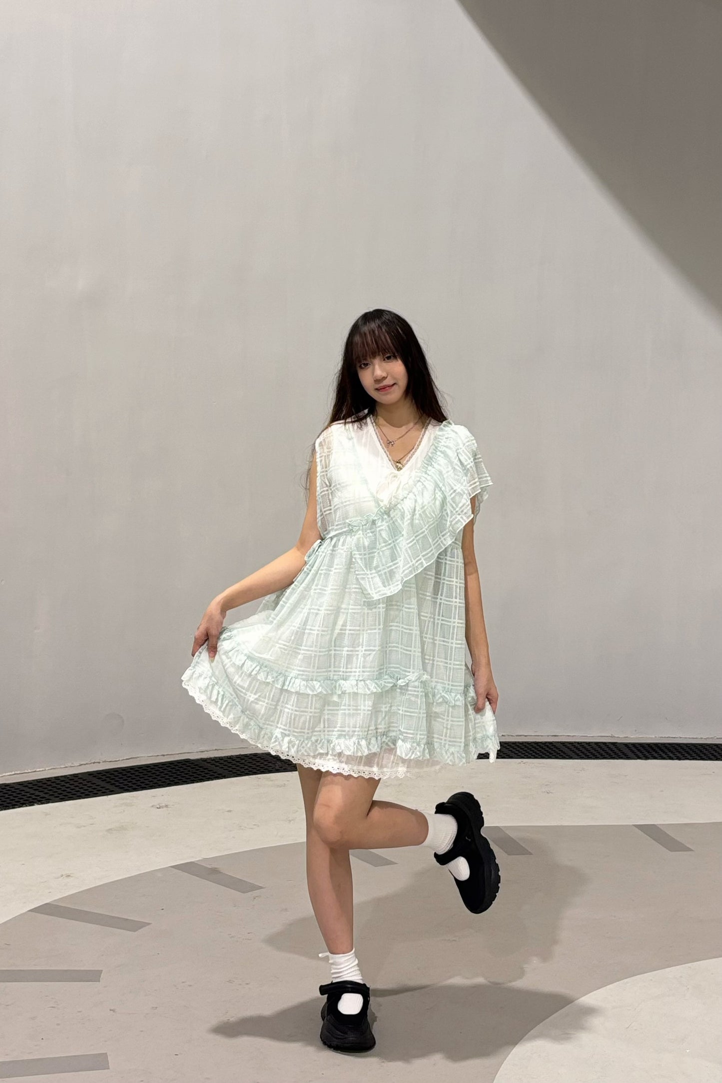 方塊背心set裝