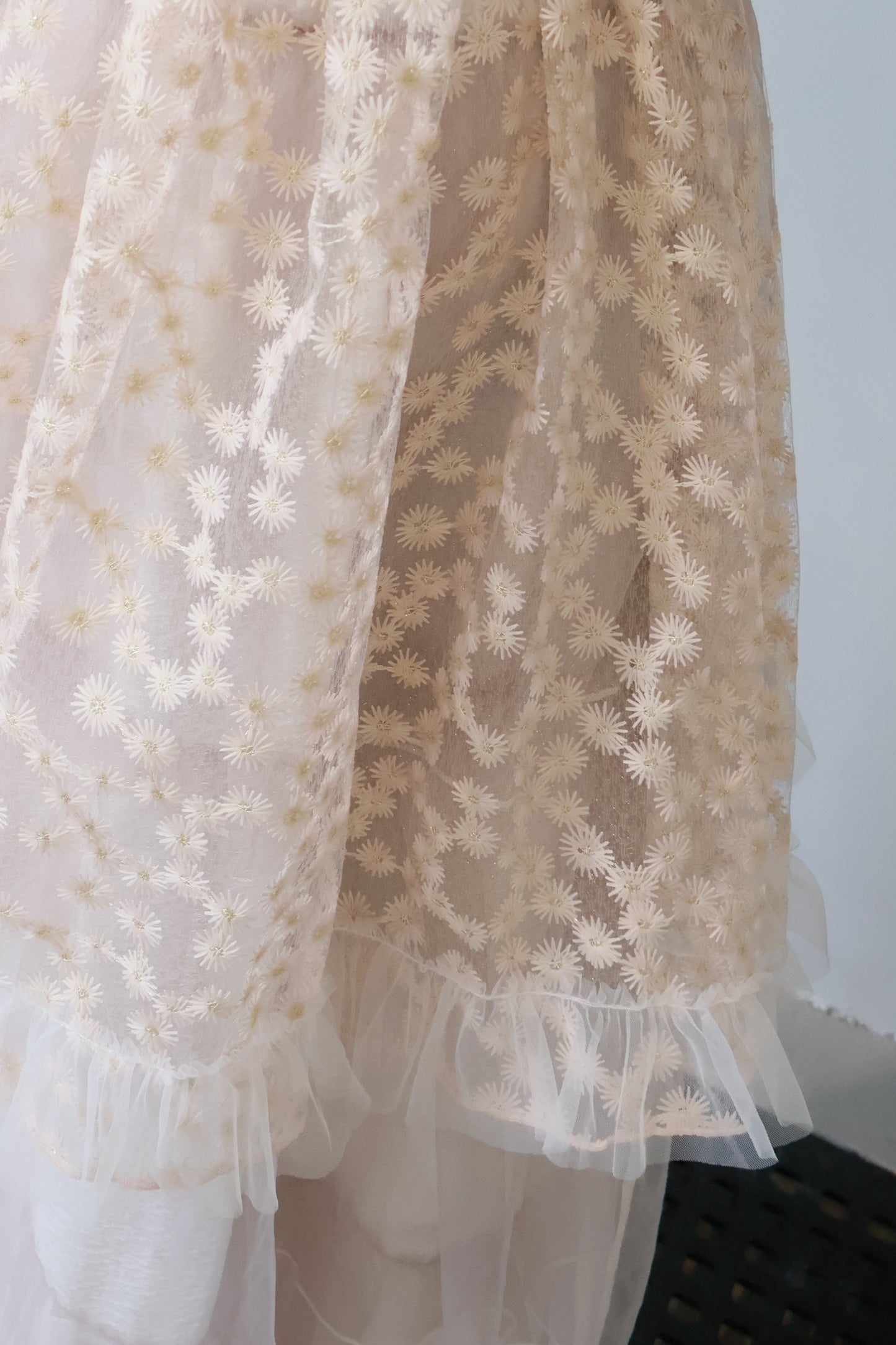 刺繡滿天星側開外搭