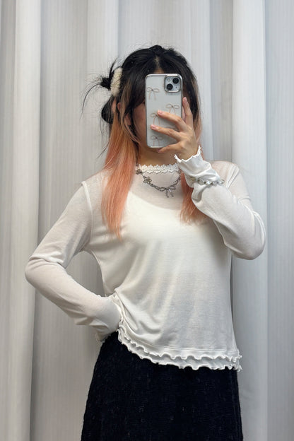 超舒服立體花花領TOP T00210
