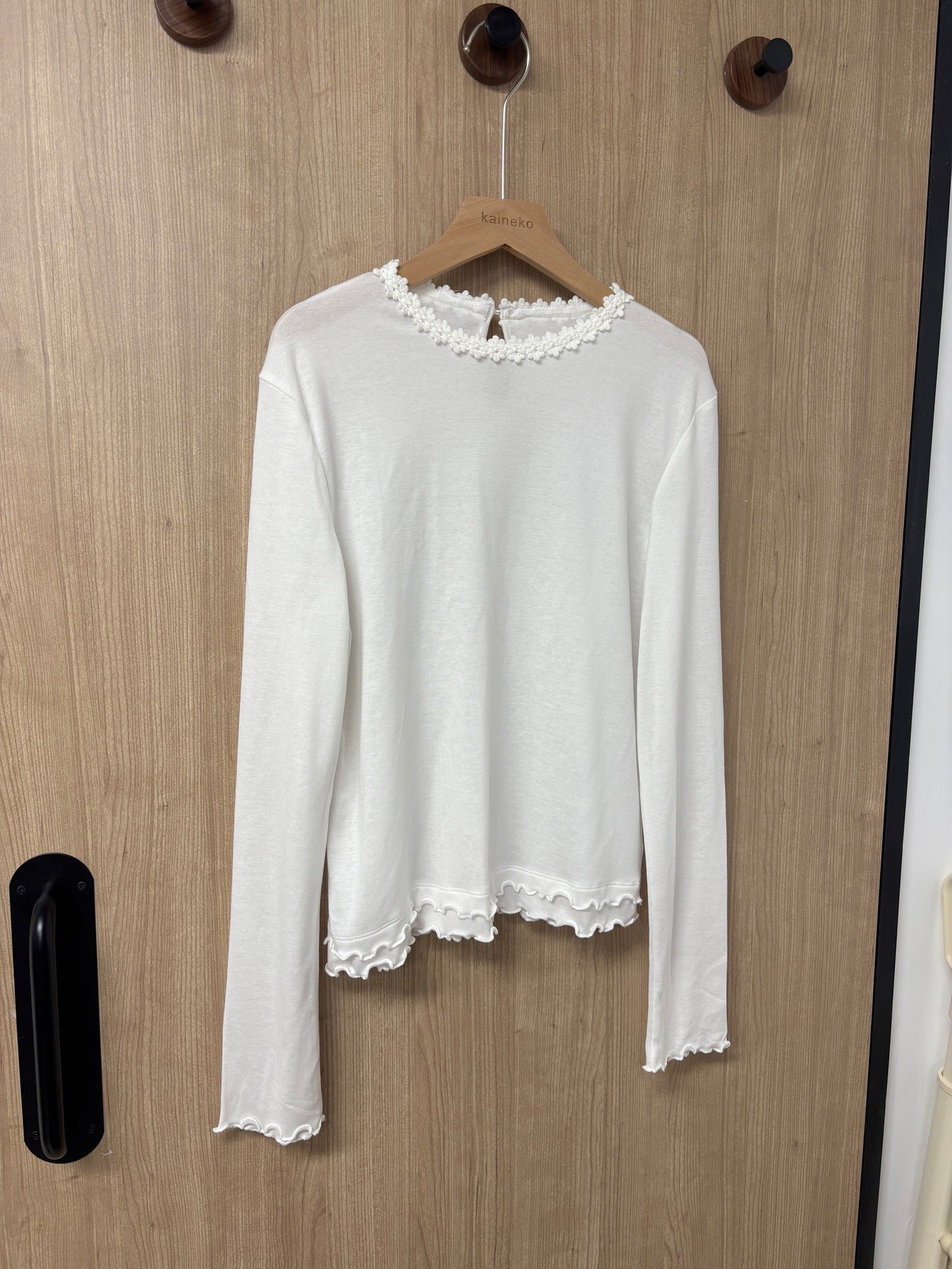 超舒服立體花花領TOP T00210