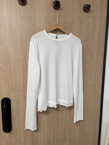 超舒服立體花花領TOP T00210
