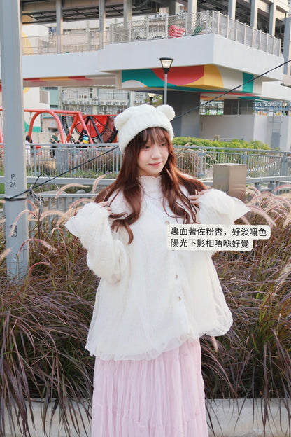 卷邊糖果色打底TOP T00174