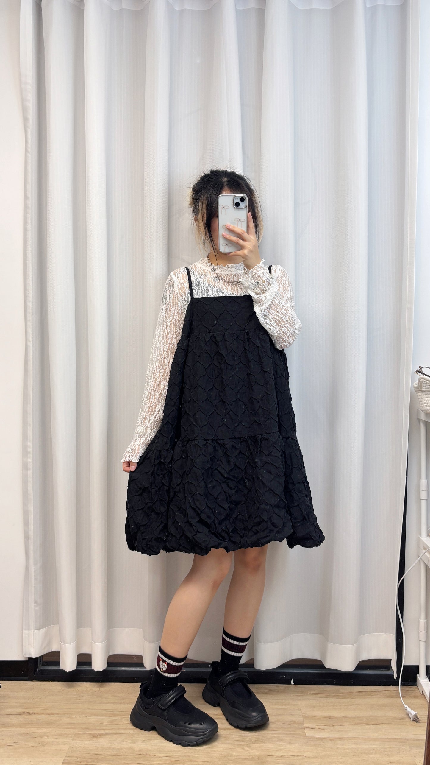 彈性親膚lace top T00209