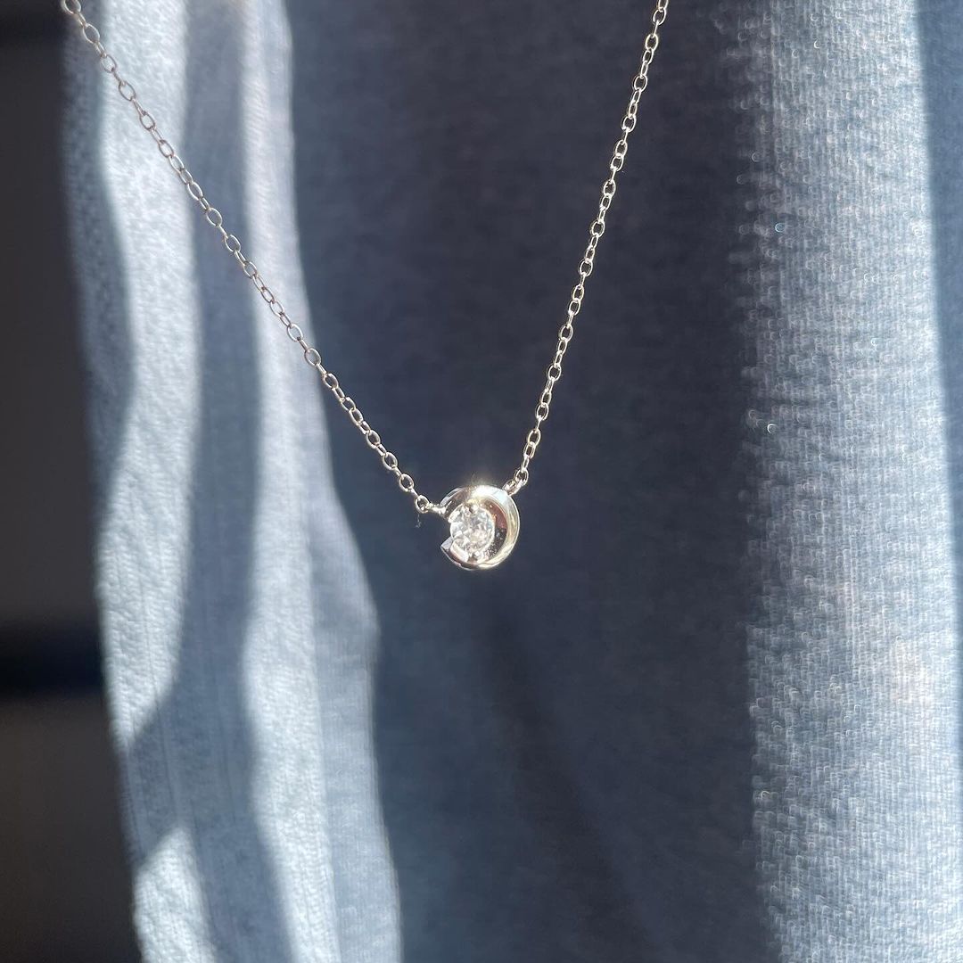 925silver白月光鎖骨鏈