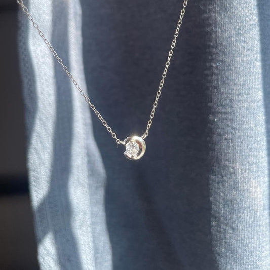925silver白月光鎖骨鏈