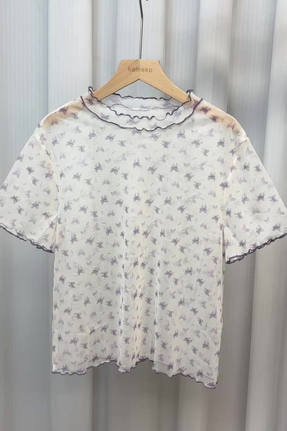 薄透蝴蝶結T T00244
