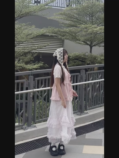 小菱格綁帶外搭