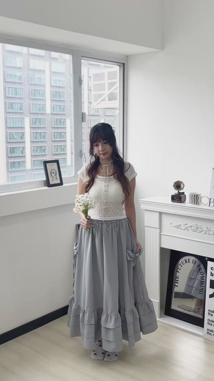 蝴蝶結口袋裙