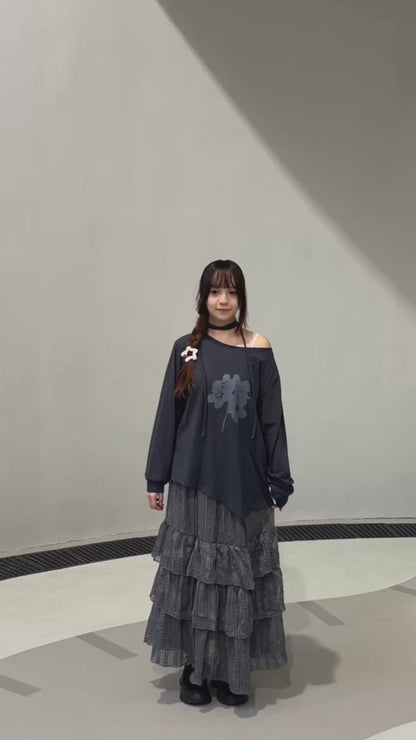 不規則花花長T T00192